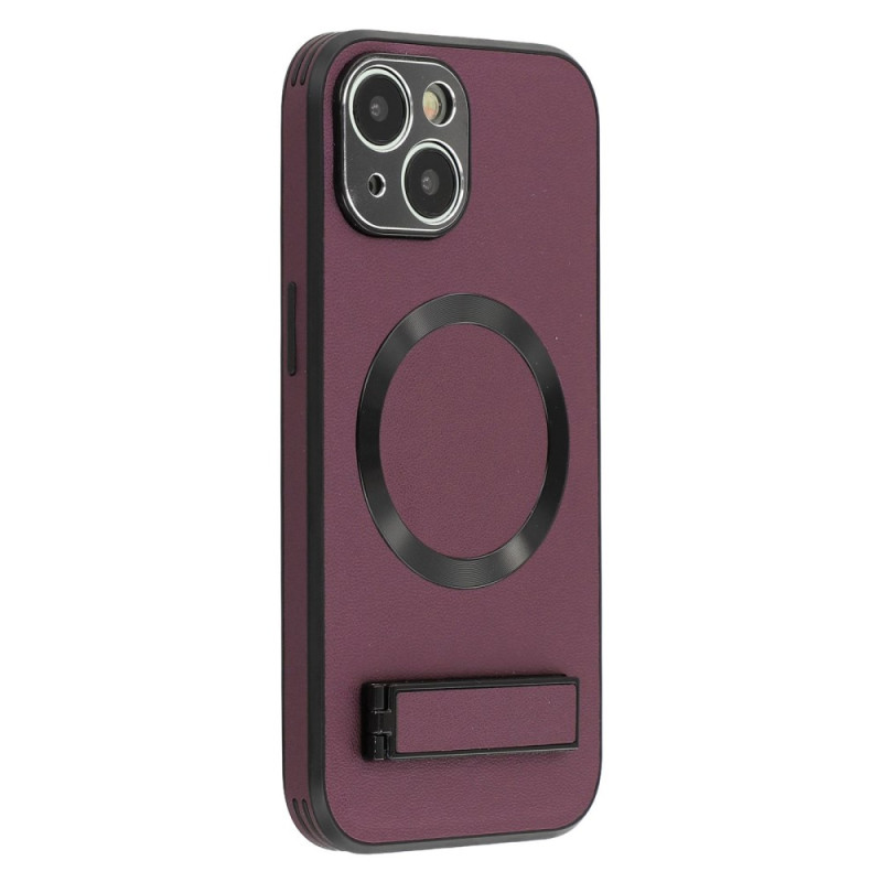 Funda MagSafe de polipiel con soporte para iPhone 15