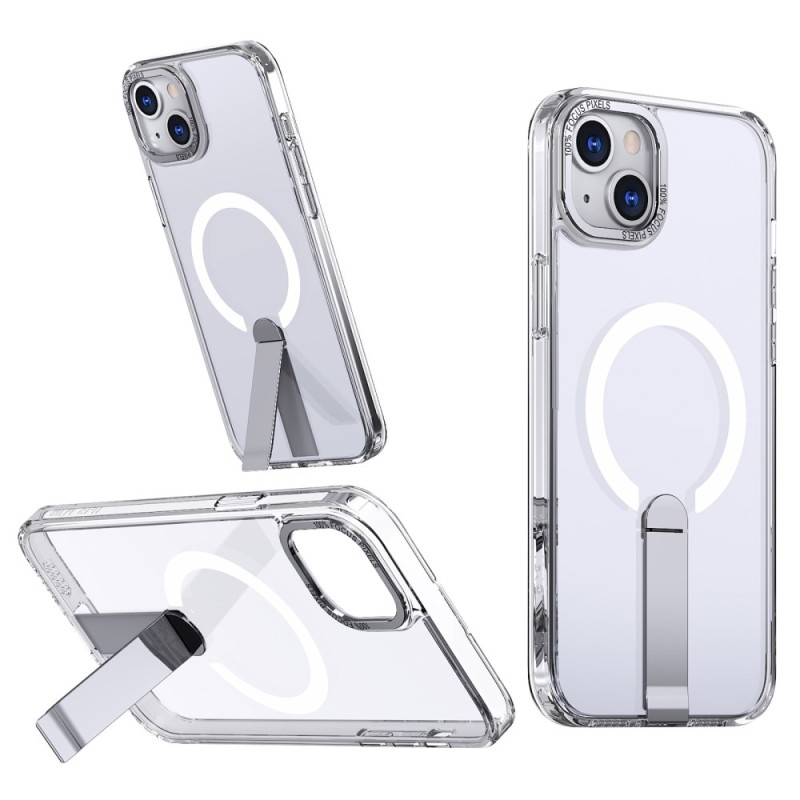 Funda translúcida MagSafe para iPhone 15 con soporte