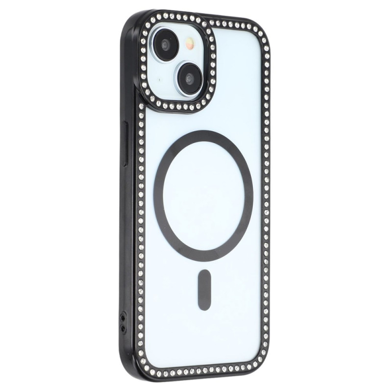Funda MagSafe para iPhone 15 con strass