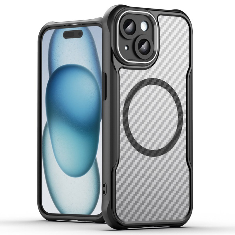 Funda híbrida de fibra de carbono MagSafe para iPhone 15