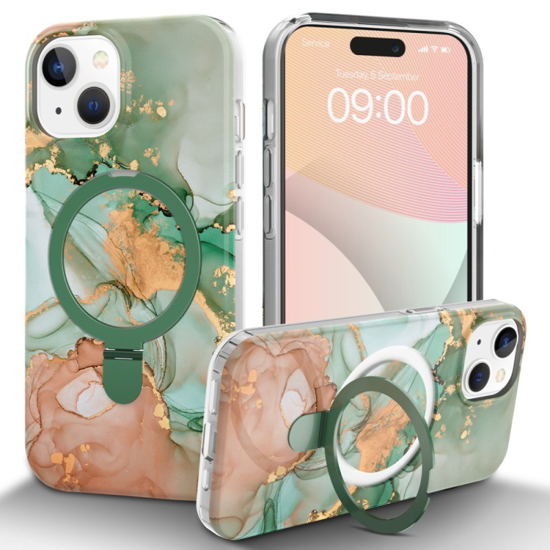 Magafe iPhone 15 Funda
 Marble Ring Stand