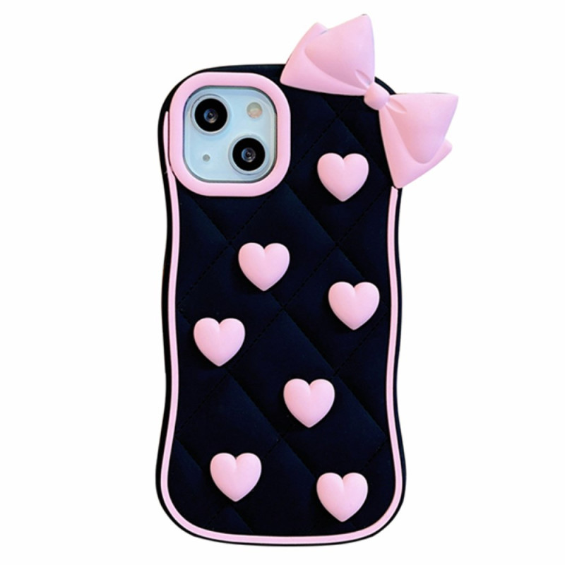 Funda iPhone 15 Corazones y Nudos