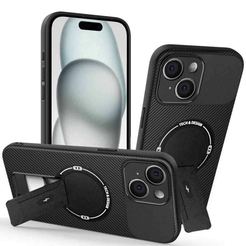 Robusta funda con soporte para iPhone 15