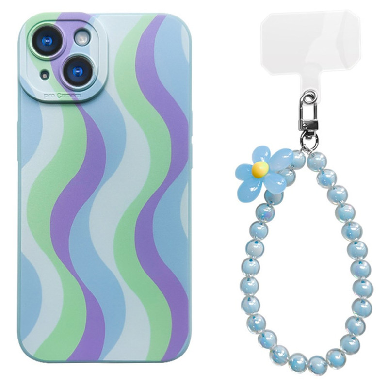 Funda y colgante
 de cuentas para iPhone 15