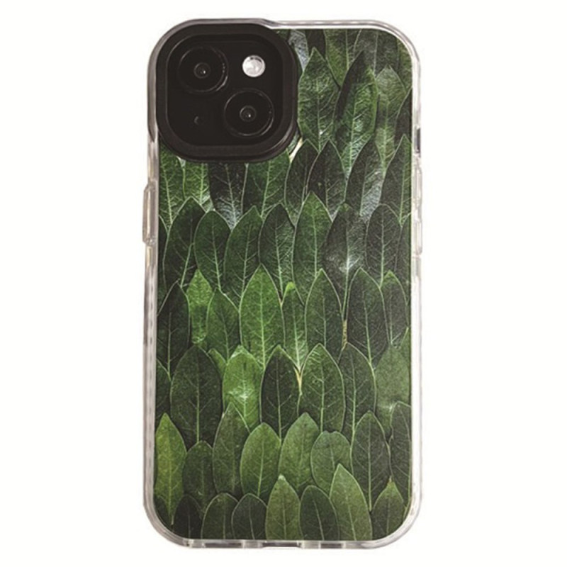 Funda iPhone 15 Hojas Verdes