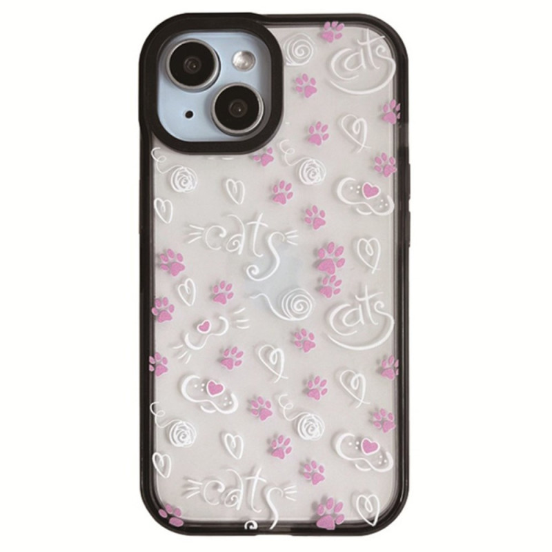 Funda iPhone 15 Patas de Gato