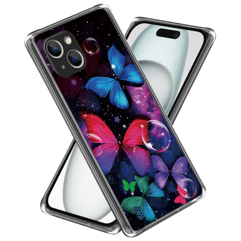Funda iPhone 15 Mariposas de colores