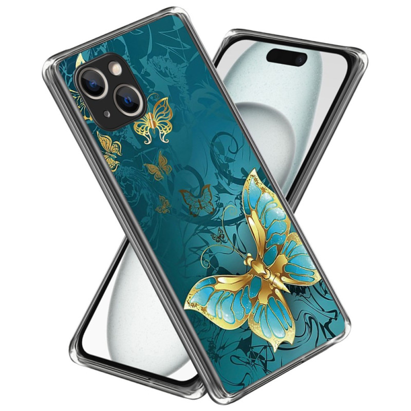 Funda Mariposa Dorada iPhone 15