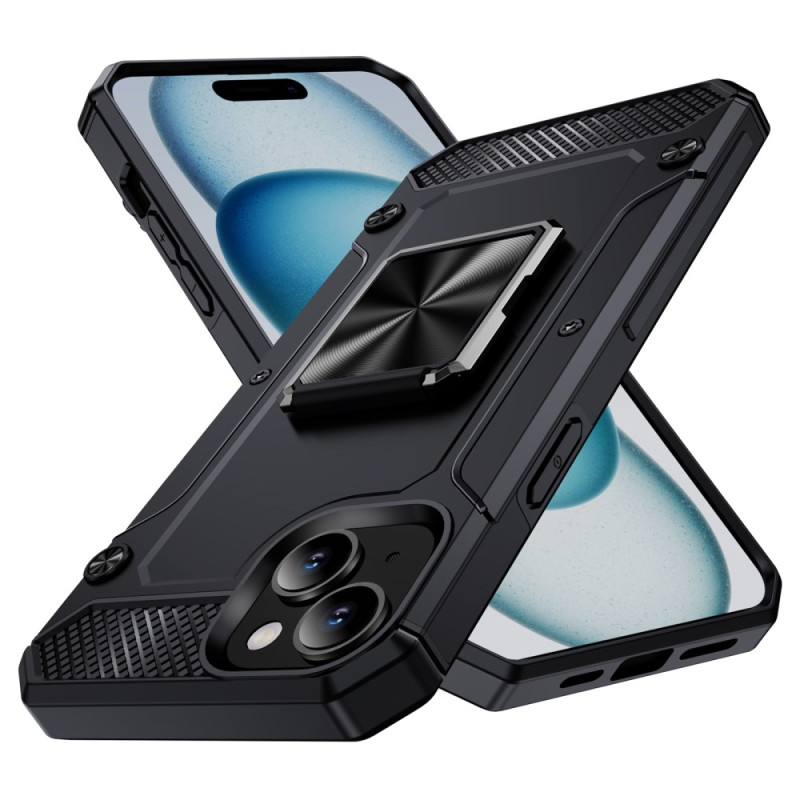 Funda iPhone 15 Soporte de anillo giratorio de 360 grados,