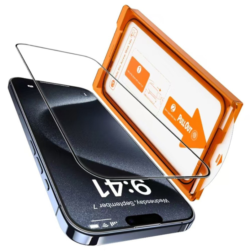 Protector de pantalla de cristal templado
 iPhone 15 Herramienta de instalación