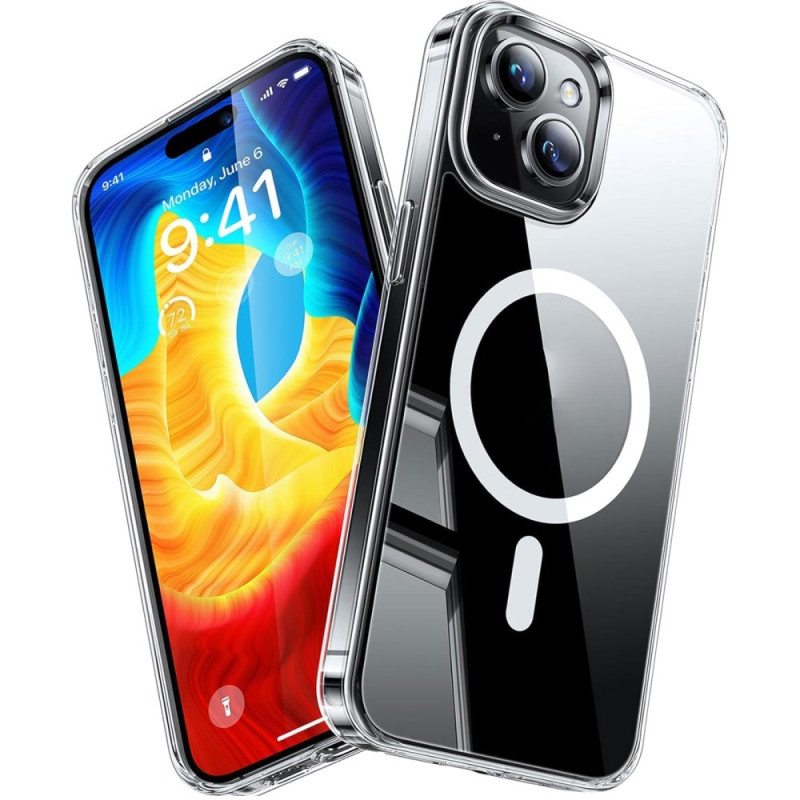 Funda iPhone 15 Plus MagSafe Transparente Diseño Premium