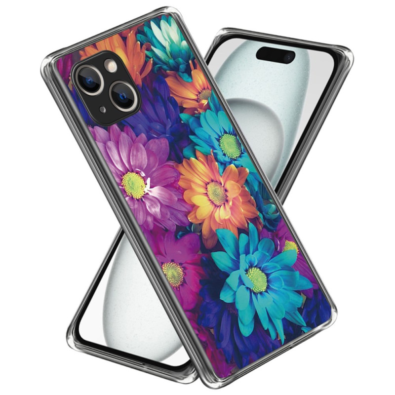 Funda iPhone 15 Plus Crisantemos
