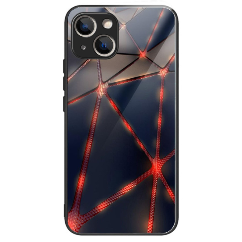 iPhone 15 Plus Funda Dura Cristal Templado Linea Roja