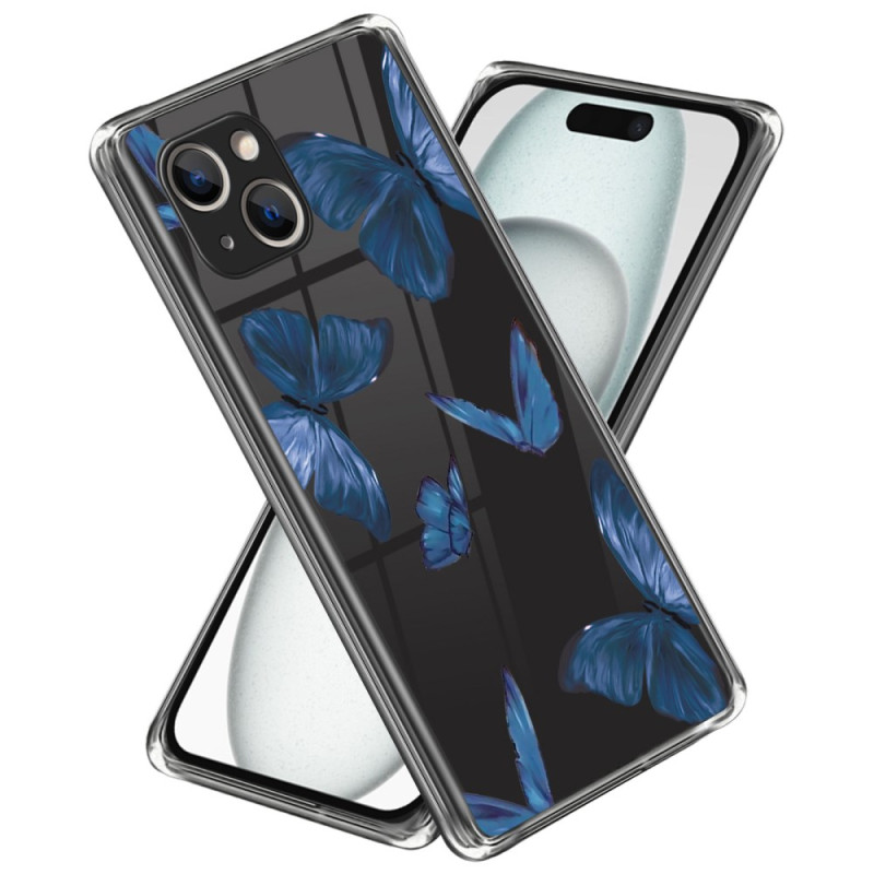 Funda iPhone 15 Plus Mariposas Azules
