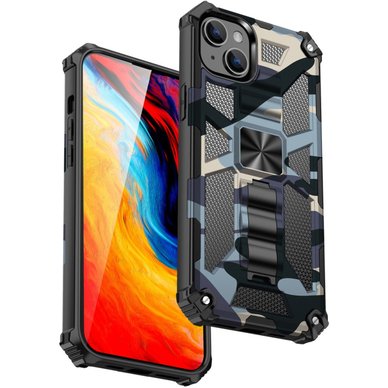 Funda iPhone 15 Plus Soporte Integrado Camuflaje