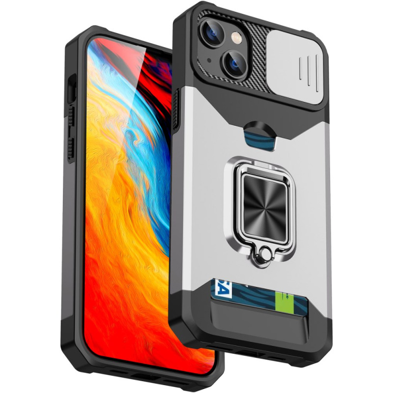 Funda protectora con lente deslizante para iPhone 15 Plus