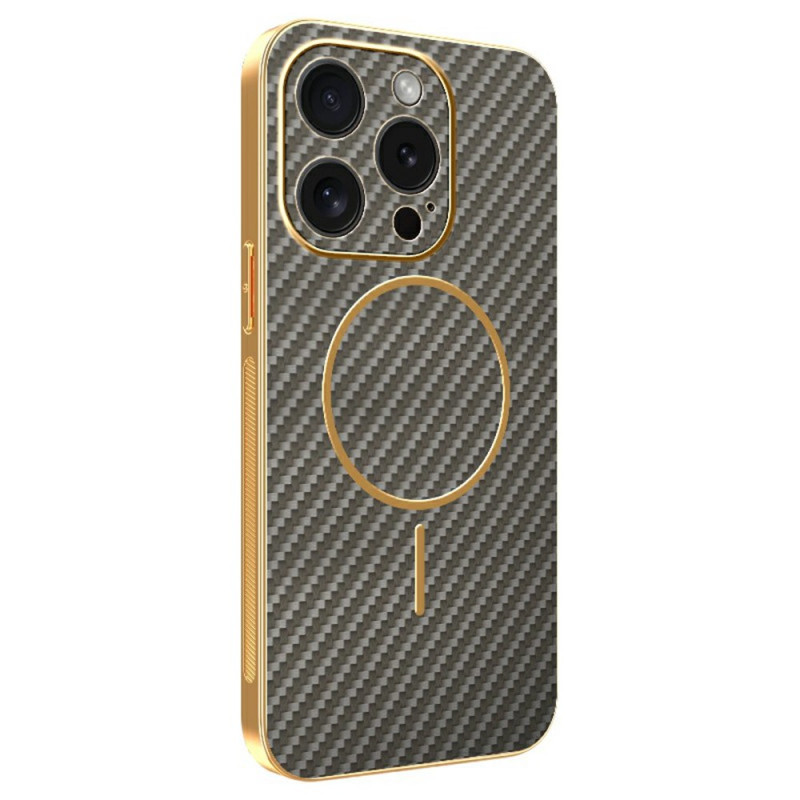 Funda iPhone 15 Pro con textura de fibra de carbono