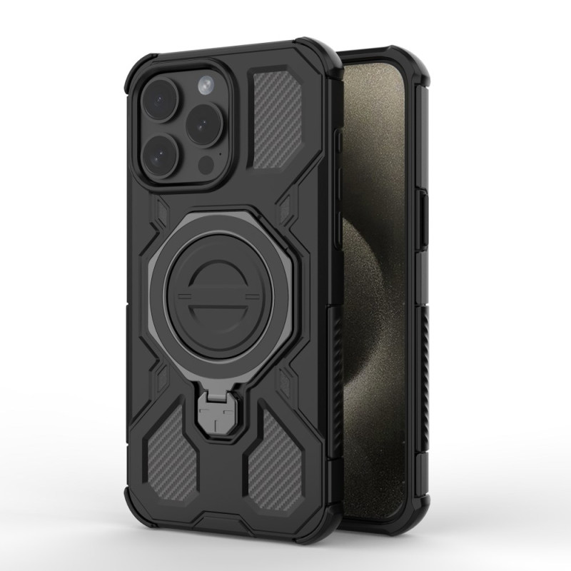 Funda MagSafe para iPhone 15 Pro con soporte giratorio de 360