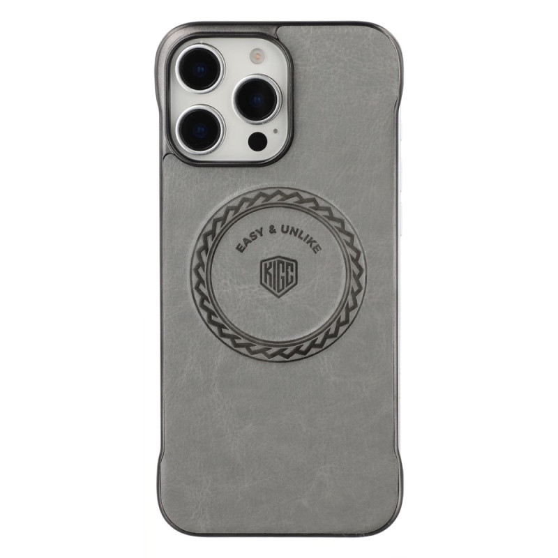 Funda iPhone 15 Pro MagSafe Efecto Piel Acabado Metálico