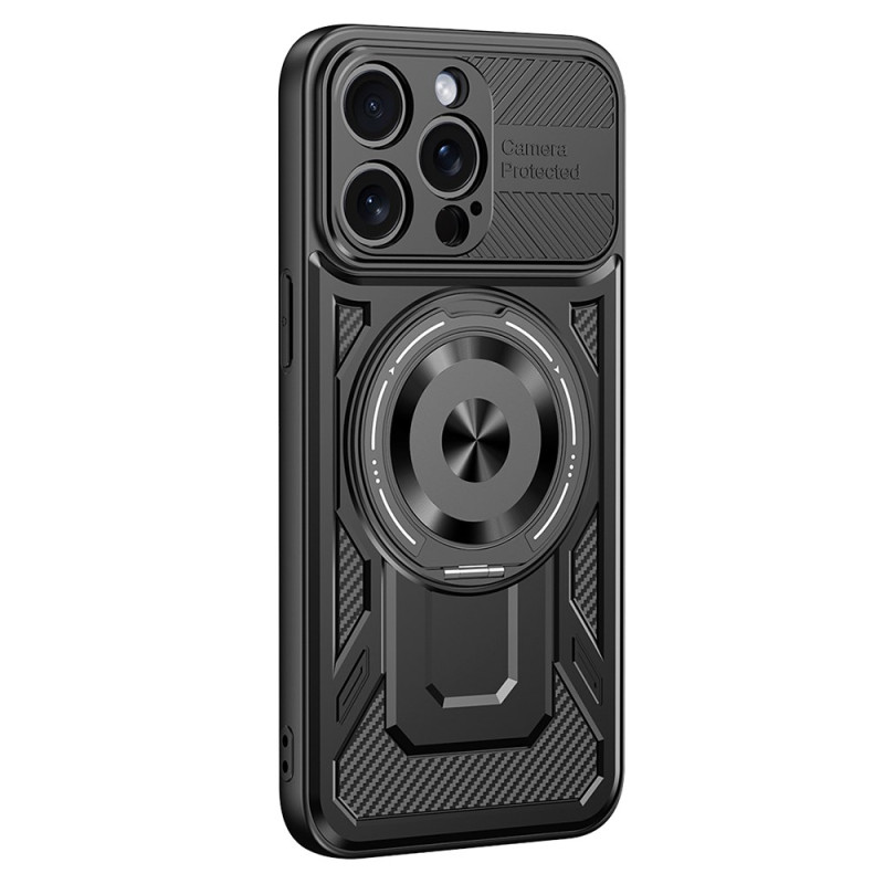 Funda MagSafe para iPhone 15 Pro con soporte giratorio Estilo metálico