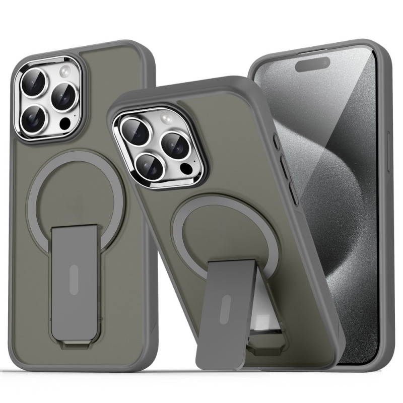Robusta funda MagSafe para iPhone 15 Pro con soporte