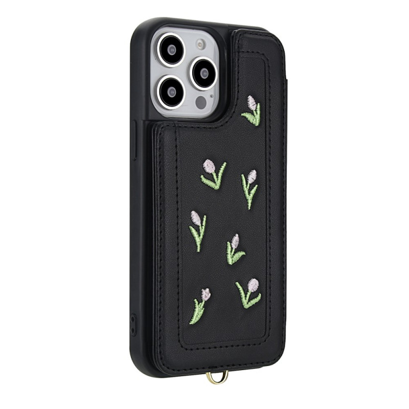 Funda iPhone 15 Pro Floral Card Funda
