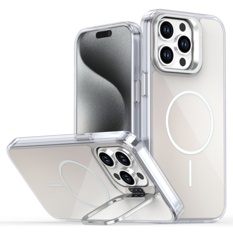 Funda MagSafe para iPhone 15 Pro Max con diseño degradado de apoyo