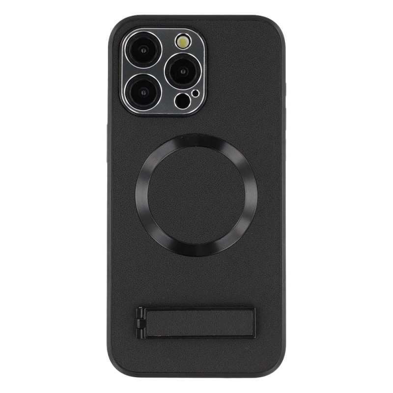 Funda MagSafe efecto piel con soporte para iPhone 15 Pro Max