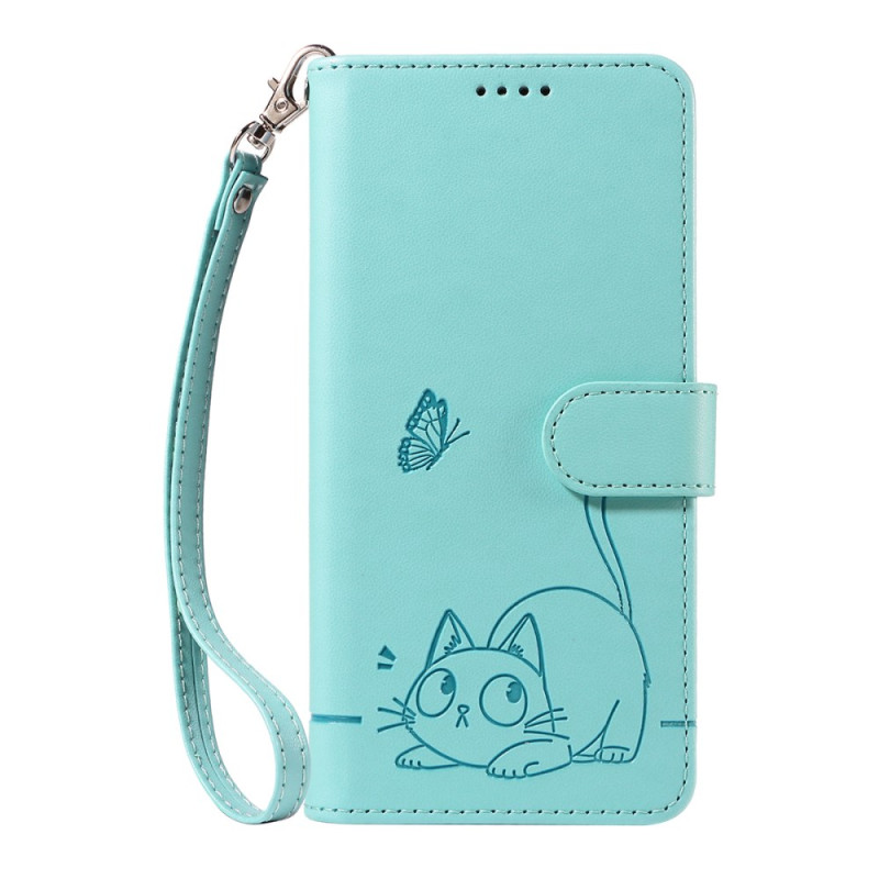 Xiaomi 15T Lanyard Cat Design Funda
