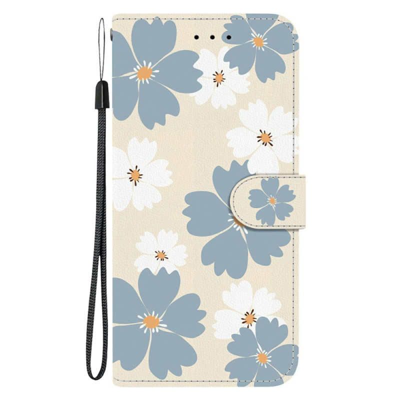 Xiaomi 15T Funda Margaritas Azules y Blancas