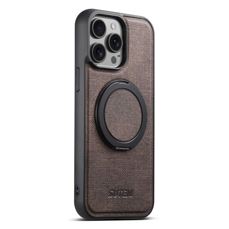 Funda de piel estilo MagSafe para iPhone 15 Pro Max con soporte giratorio de 360