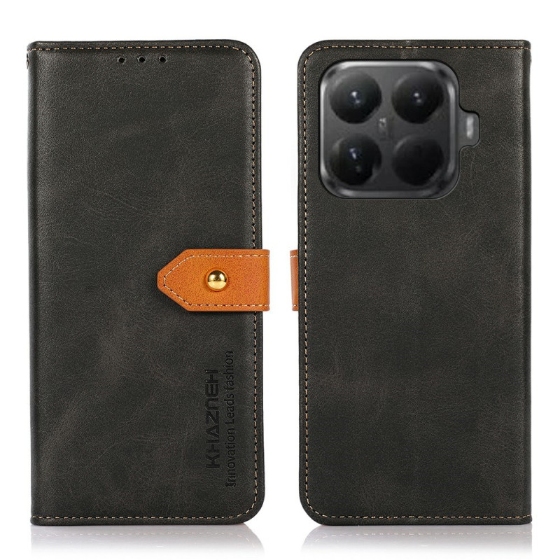 Xiaomi 15T Pro Funda Botón Oro KHAZNEH