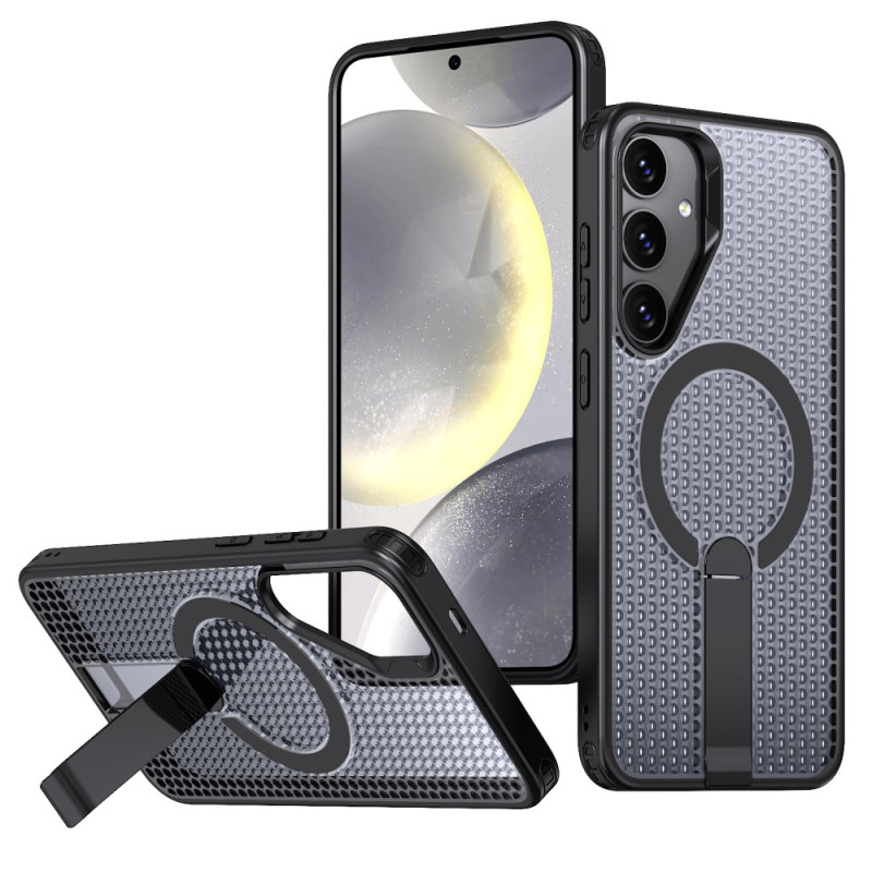 Funda Samsung Galaxy S25 FE MagSafe con soporte de diseño texturizado