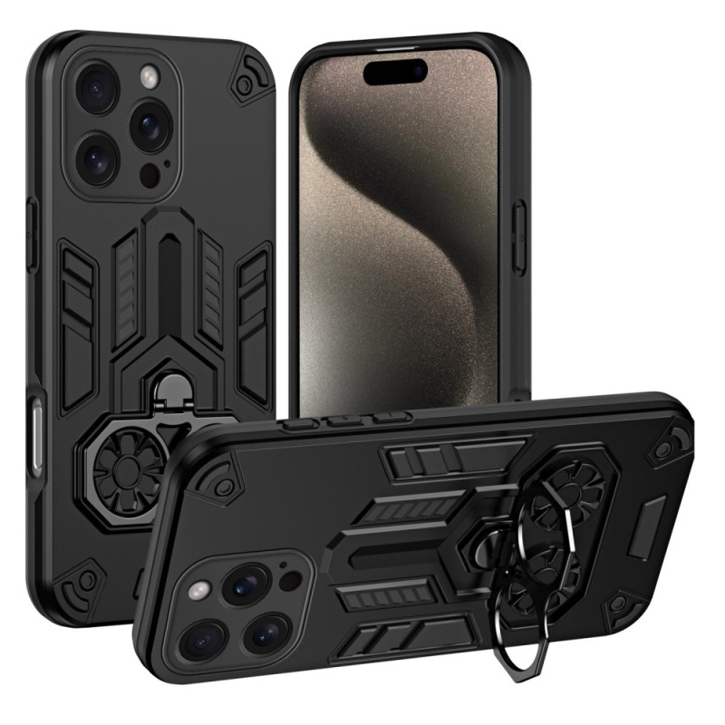 Funda iPhone 15 Pro Max Anillo de soporte y Kickstand