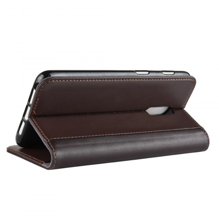 OnePlus 6T cuero dividido