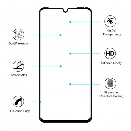 Protección de cristal templado para Huawei P30 Pro HAT PRINCE