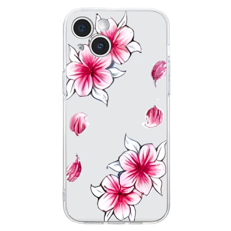 Funda iPhone 14 Rosa Diseño Floral