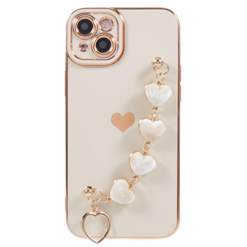 Funda iPhone 14 con pulsera corazón