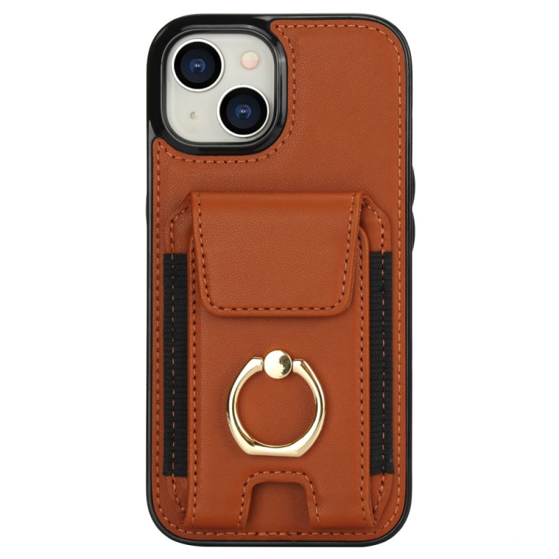 Funda iPhone 14 Tarjetero y soporte efecto piel