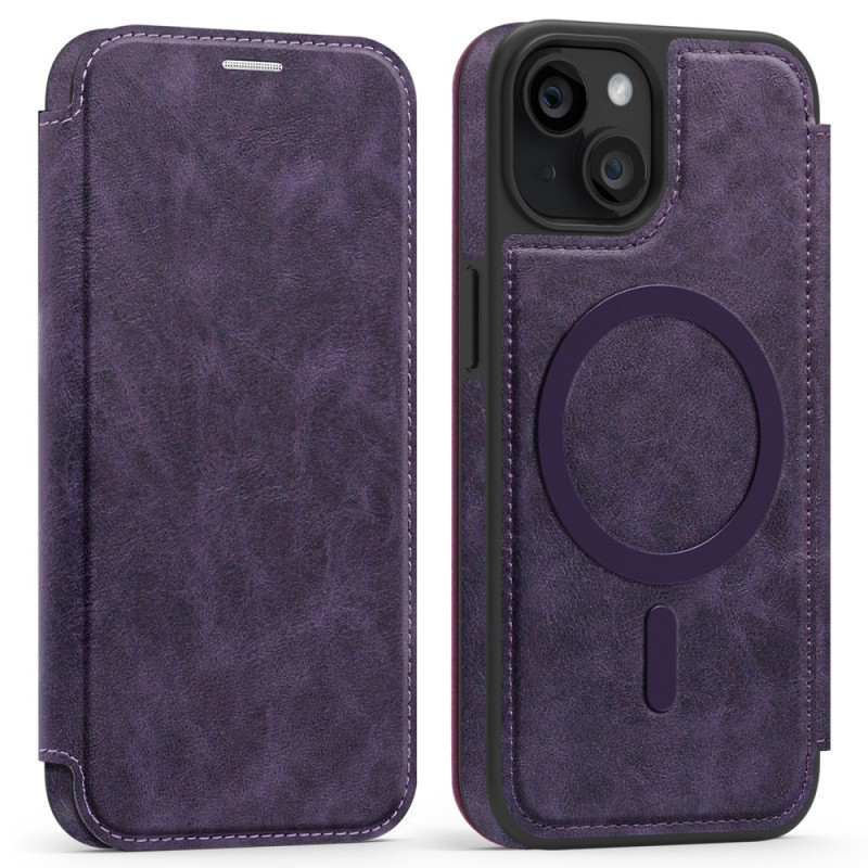 Flp Cover iPhone 14 MagSafe con tarjetero RFID efecto ante