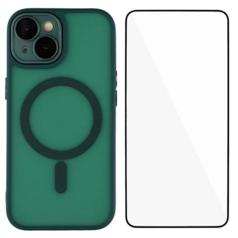 Funda híbrida MagSafe para iPhone 14 Plus con protector de pantalla