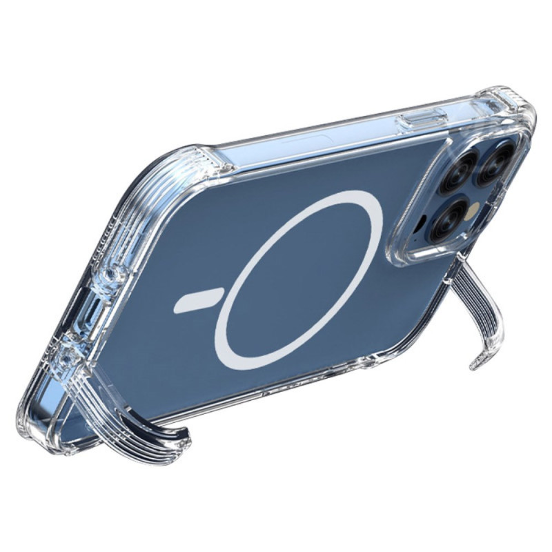 Funda transparente Magsafe para iPhone 14 Plus con soporte oculto