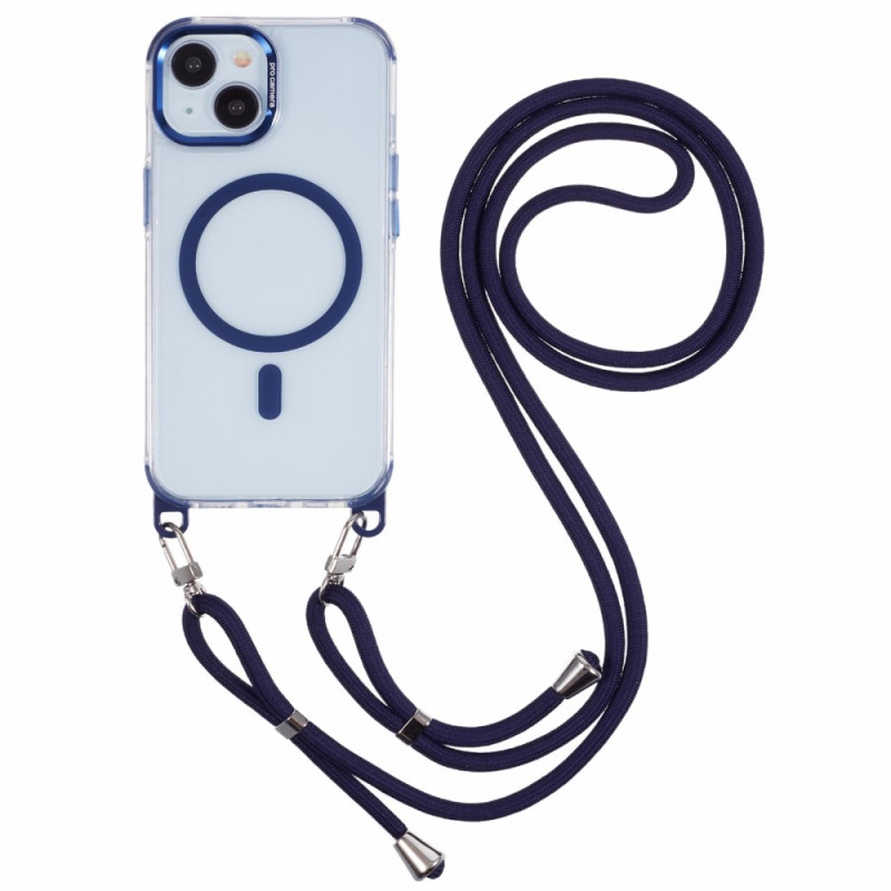 Funda transparente con cordón Magsafe para iPhone 14