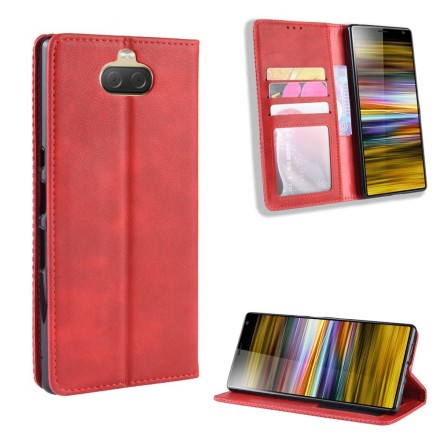 Sony Xperia 10 Faux Leather Flip Cover Liso Sony Xperia 10 Faux Leather Flip Cover Liso