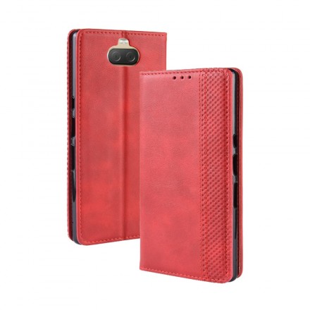 Sony Xperia 10 Faux Leather Flip Cover Liso Sony Xperia 10 Faux Leather Flip Cover Liso