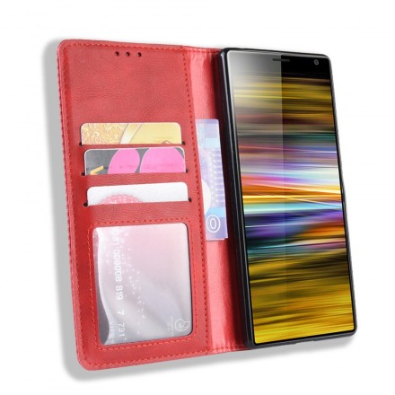 Sony Xperia 10 Faux Leather Flip Cover Liso Sony Xperia 10 Faux Leather Flip Cover Liso