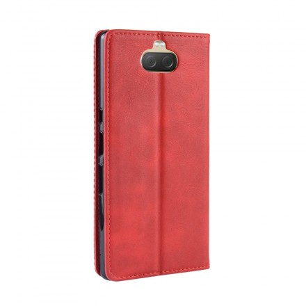 Sony Xperia 10 Faux Leather Flip Cover Liso Sony Xperia 10 Faux Leather Flip Cover Liso