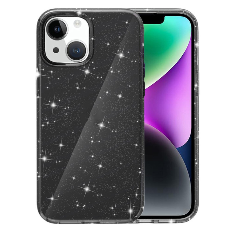 Funda translúcida con purpurina para iPhone 14 / 13