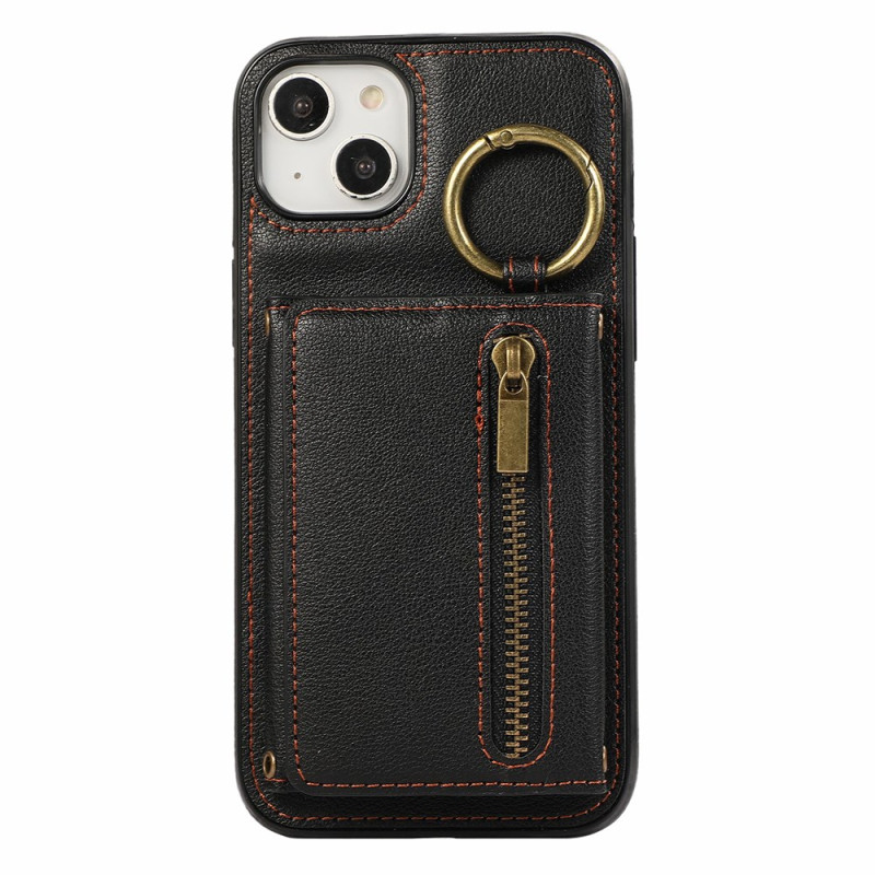 Funda iPhone 14 Cartera con cremallera y bandolera