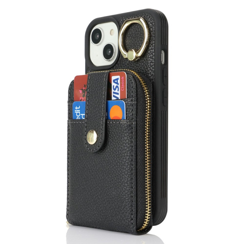 Funda iPhone 14 / 13 Bolsillo con cremallera y anilla